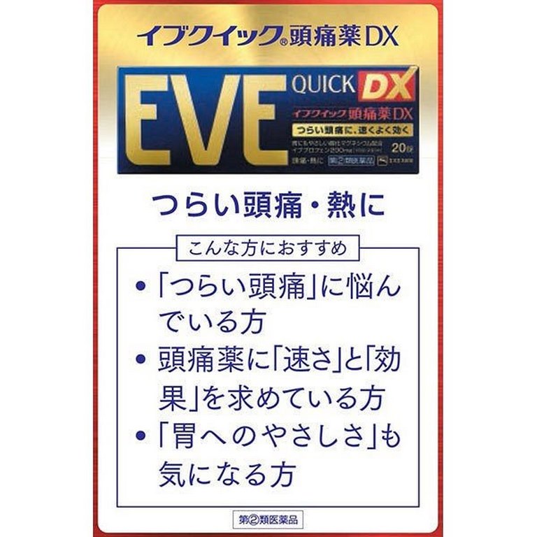 Viên uống giảm đau hạ sốt Eve Quick DX của Nhật