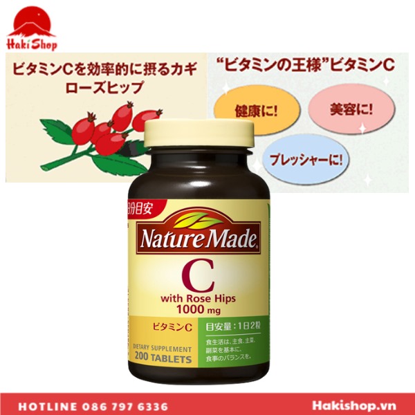 vitamin C -rose Nature made (1)